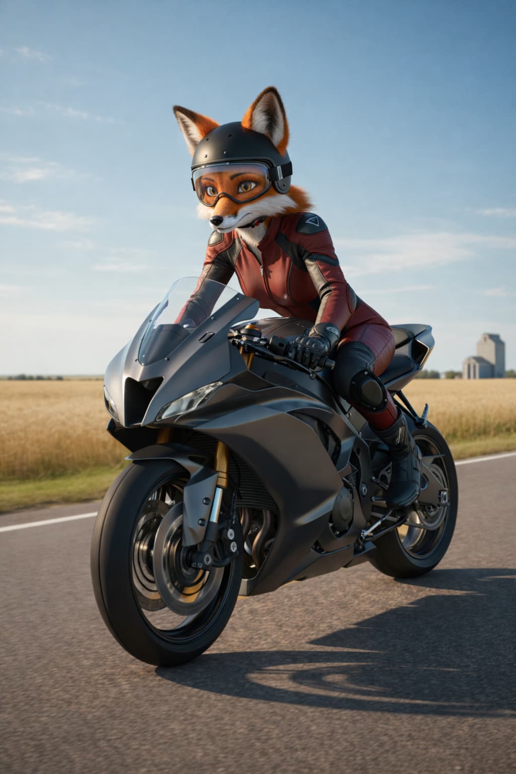 Fast Lane Piper, MB Rumble Animal precision sport bike rider carving a twisty Manitoba road | Rumble Canada